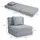 Homcom Schlafsessel 70 x 61 x 70 cm Hellgrau mit Kissen