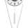 Atlanta moderne Pendeluhr 5008/19 5008/19 silber