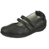 Natural Feet Ballerina NATURAL FEET "Ballerina Juliane", Damen, Gr. 44, schwarz, Leder, casual, Schuhe, mit angenehm weiter Passform