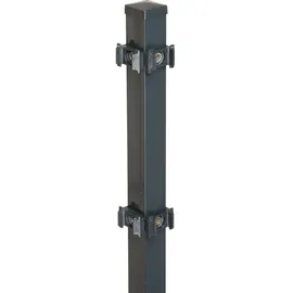 Floraworld Zaunpfosten 4 x 150 cm Grau/Stahl