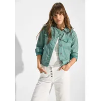 Cecil Damen B212206 Jeansjacke, Adriatic Green, L (42), grün grün) Blazer mit Stehkragen