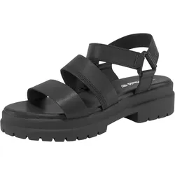 Sandale TIMBERLAND "London Vibe 3 bands", Gr. 41, schwarz, Leder, sportlich, Schuhe, mit Klettverschluss