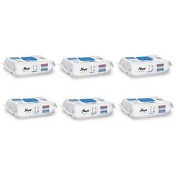 6x Oberflächen-Reinigungstücher mit Bleichmittelzusatz - Blau