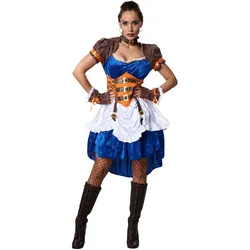 tectake® Frauenkostüm Steampunk Abenteurerin