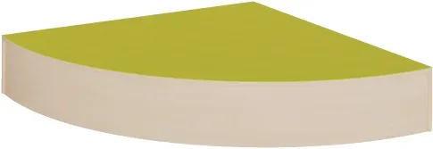Viertelkreis-Eckpodest R 150 cm mit Linoleum-Deckplatte