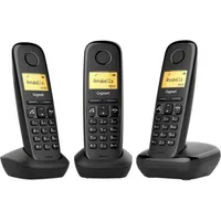 Gigaset A270 Trio Black, Telefon, Schwarz