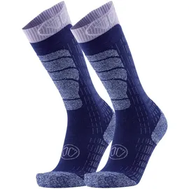 SIDAS Damen Ski Merino Socken Blau/Rosa 39-40