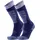 SIDAS Damen Ski Merino Socken Blau/Rosa 39-40