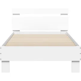 vidaXL Bettgestell 90 x 190 cm Weiß