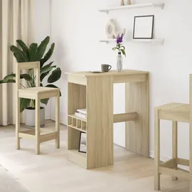 vidaXL Bartisch mit Regal 90 x 47,5 x 103,5 cm Braun