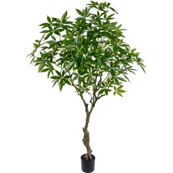 Kunstbaum CREATIV GREEN "Glückskastanie", grün, H:220cm Ø:140cm, Kunststoff, Kunstpflanzen