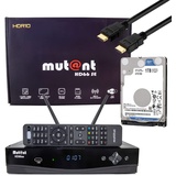 Mutant HD66 SE UHD 2160p E2 Linux Receiver mit 1x DVB-S2 & 1x DVB-C/T2 Tuner, PVR, WiFi + 1TB Festplatte