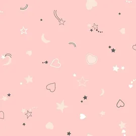 Atmosphera Kinderbettwäsche Rosa 140 x 200 cm + 70 x 80 cm