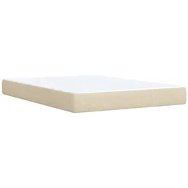 vidaXL Boxspringbett 160 x 200 cm Creme