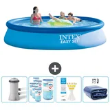 Intex Easy Set Schwimmbecken rund – 396x84 cm – Blau No Size