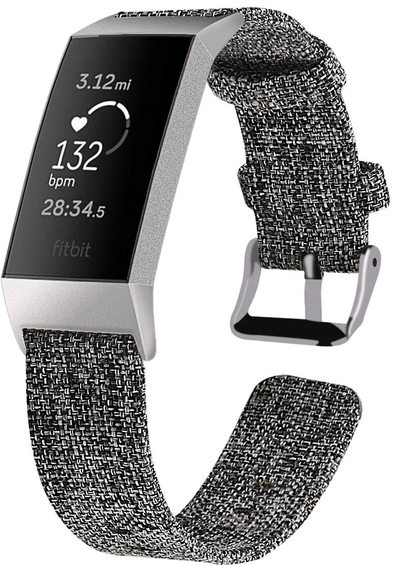 Chainfo kompatibel mit Fitbit Charge 4 / Charge 3 SE/Charge 3 / Charge 3 Special Edition Armband Woven Armbänd, Ersatzband Gewebte Stoff Armbands Zubehör Sport Armbänder (Pattern 3)