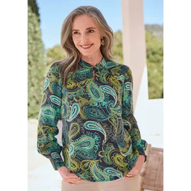 GOLDNER Schlupfbluse mit Paisley-Muster Grün 20