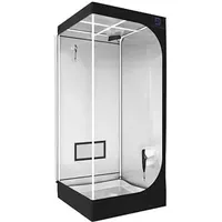 Easy Act Growzelt Silver Line SL110 110x110x200 cm, reflektierende Growbox mit Mylar-Innenfolie und wasserdichtem Boden