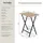 Tectake tectake® 2er Set, Beistelltische Phoenix klappbar, Industrial Holz hell, Eiche Sonoma