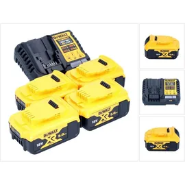 DeWalt DCB 1104 P4 Akku Starter Set 12 V / 18 V 4x 5,0 Ah