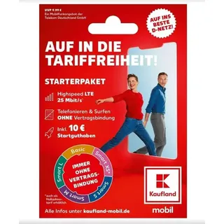 Kaufland mobil eSIM Starterpaket inkl. 10 EUR Startguthaben