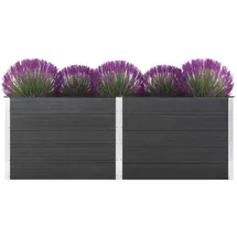 vidaXL Garten-Hochbeet 250 x 100 x 91 cm Grau
