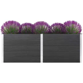 vidaXL Garten-Hochbeet 250 x 100 x 91 cm Grau