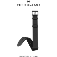 Hamilton Leder Jazzmaster Band-set Leder-nato-schwarz-18/18 H690.000.138 - schwarz