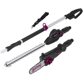 gomag GO-HHS410 Akku-Multifunktionsgerät 2in1 Heckenschere & Hochentaster
