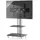 VCM Tosal TV-Standfuß silber/Schwarzglas