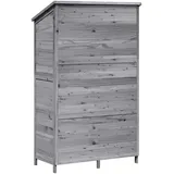 vidaXL Gartenhaus 1,06 x 0,56 m Grau