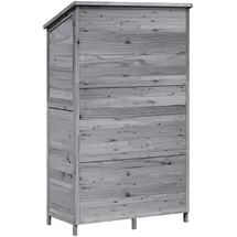 vidaXL Gartenhaus 1,06 x 0,56 m Grau