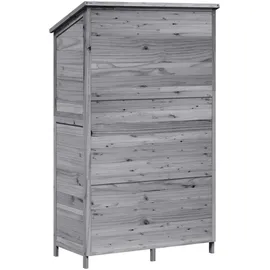 vidaXL Gartenhaus 1,06 x 0,56 m Grau