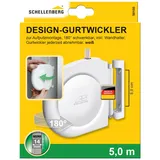 Schellenberg Rolladen Gurtwickler Aufputz 14 mm x 5m 180° schwenkbar Weiß