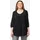 Ulla Popken Druckbluse A-Linie Rundhals 3/4-Arm schwarz 50/52