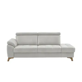 meinSofa Recamiére Chloris ¦ grau ¦ Maße (cm): B: 221 H: 107 T: 102.0