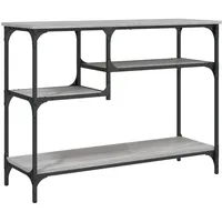 VidaXL Konsolentisch mit Ablagen Grau Sonoma 100x35x75 cm