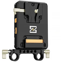 ZGCINE kippbare V-Mount Platte / Ladegerät auf 15mm Stabhalterung