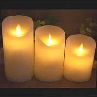BININBOX 3er Set LED Teelichter – Flackernde Kerzen mit Timer & Fernbedienung – Elektrische Stumpenkerzen für Weihnachten, Hochzeit, Geburtstag
