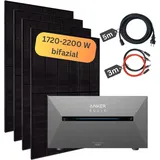 MyVoltaics Balkonkraftwerk mit Speicher 1760W - inkl. Anker SOLIX Solarbank 2 Pro