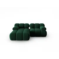 micadoni Ecksofa Bellis, modular 3-Sitzer grün