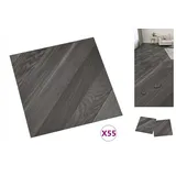 vidaXL Pvc-fliesen Selbstklebend 55 Stk. 5,11 M2 Grau Gestreift Vidaxl