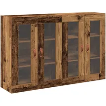 vidaXL Wandschränke 2 Stk. Altholz 69,5x34x90 cm Holzwerkstoff