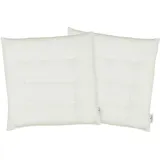 Tom Tailor Unisex Unifarbenes Sitzkissen, beige, unifarben, Gr.40/40