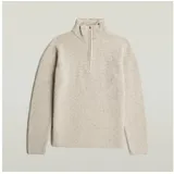 G-Star Troyer Double Collar Half Zip Knit Weiß L