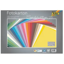 Folia Fotokarton 300 g/m2 25 Farben 35 x 50 cm 25 Blatt mehrfarbig