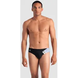 Badehose Slip Herren arena Stripe - Black-sea Foam-multi - 8
