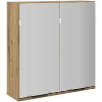VidaXL Bad-Spiegelschrank Artisan-Eiche 64x20x66,5 cm Holzwerkstoff