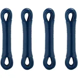 Relaxdays Wäscheleine 4er Set, insg. 120 m, Wäscheseil mit Stahlkern, extra stark, drinnen & draußen, Wäscheschnur, blau