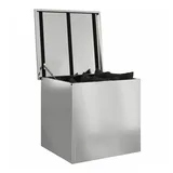 vidaXL Außenlagerbox 55 x 50,5 x 50 cm Silber